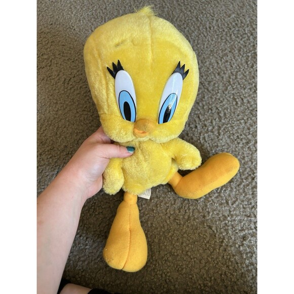 Other - Looney Tunes Tweety Bird 10” Plush Poseable Doll Vintage 1997 Bendable Bird BP6